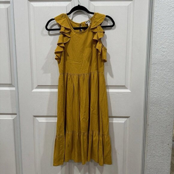 Women’s MO:VINT NY ruffled flounce dress Size Small S Summer Flare - Picture 2 of 9